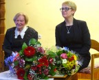 Knygos autorė Elena Rutkauskaitė (kairėje) ir redaktorė Janina Bagdonienė